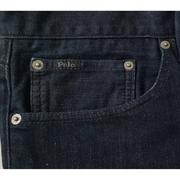 POLO RALPH LAUREN BLACK LABEL BLUE DENIM JEANS STRETCH COTTON SIZE 42BX32 #828 - Picture 8 of 8
